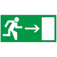 Çağ Ajans  Sağa  Çıkış Yön Işaretir   17X35 cm  Etiket