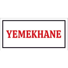 Çağ Ajans Yemekhane  Sticker   25X50 cm   Etiket