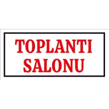 Çağ Ajans Toplantı Salonu Sticker    17X35 cm   Etiket