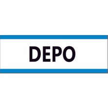 Çağ Ajans Reklam Tanıtım Hizmetleri Çağ Ajans  Depo  3 mm  Dekota Uyarı Levhası 30X10 cm  cm