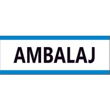 Çağ Ajans Ambalaj Sticker  30X10 cm  Etiket