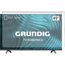Best Ekran Grundig 49VLE6565 Tv Ekran Koruyucu - Grundig 49" Inç Tv Ekran Koruyucu Paneli
