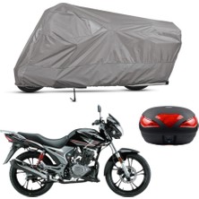 Teksin Haojue Hj 150-9 Arka Çanta Uyumlu Motosiklet Brandası Motor Brandası (A+ Kalite)