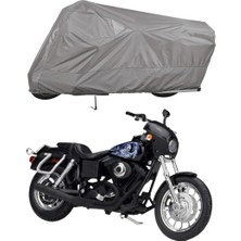 Teksin Harley-Davidson Dyna Serisi Arka Çanta Uyumlu Motosiklet Brandası Motor Brandası (A+ Kalite)