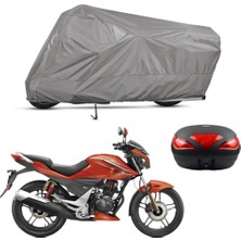 Teksin Hero T-Sport Arka Çanta Uyumlu Motosiklet Brandası Motor Brandası (A+ Kalite)