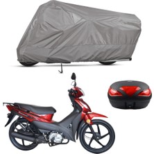 Teksin Kuba Rainbow Arka Çanta Uyumlu Motosiklet Brandası Motor Brandası (A+ Kalite)