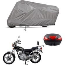 Teksin Mondial 150 Kt Arka Çanta Uyumlu Motosiklet Brandası Motor Brandası (A+ Kalite)