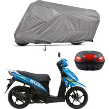 Teksin Suzuki Address Arka Çanta Uyumlu Motosiklet Brandası Motor Brandası (A+ Kalite)