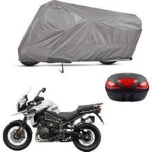 Teksin Triumph Tiger Explorer Xcx Arka Çanta Uyumlu Motosiklet Brandası Motor Brandası (A+ Kalite)