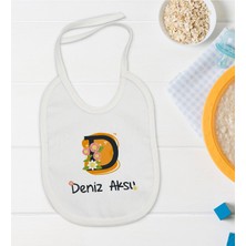 Bk Kids Kişiye Özel Harfli Bebek Mama Önlüğü - Model 1