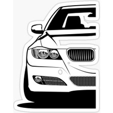 TSC E90 E92 Araba Resmi Cam Sticker Yapıştırma 16 cm 2 Adet
