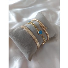 Bers Aksesuar Kadın Altın Kaplama Kararmaz Kombin Bileklik