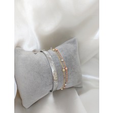 Bers Aksesuar Kadın Altın Kaplama Kararmaz Kombin Bileklik