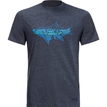 Jack Wolfskin Bisiklet Yaka Lacivert Erkek T-Shirt 1808391-1010 Ocean Lıfe T M