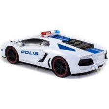 Erzi 1:12 Uzaktan Kumandalı Polis  Lamborghini Şarjlı Araba