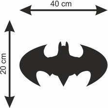 Mart Medya Reklam Batman Ahşap Dekor 40X20 cm