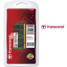 Transcend 2GB DDR2 800MHz CL6 Notebook Belleği