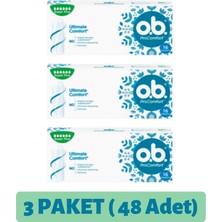 O.b. Procomfort Tampon Süper Plus 16'lı 3 Paket (Toplam 48 Adet)