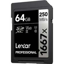 Lexar Professional 1667X 64GB Uhs-Iı Yüksek Hızlı Sd Sd Kartı  (Yurt Dışından)