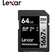 Lexar Professional 1667X 64GB Uhs-Iı Yüksek Hızlı Sd Sd Kartı  (Yurt Dışından)