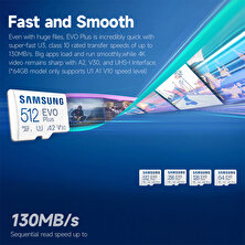 Samsung Evo Plus 512GB Tf Kart - Beyaz (Yurt Dışından)