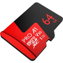 Netac 64GB Pro Micro Sdxc Tf Hafıza Kartı Veri Depolama - Kırmızı  (Yurt Dışından)