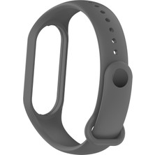 Xiaomi Mi Band 7 Platinum Gray Için Silikon Saat Band