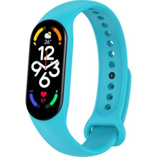 Xiaomi Mi Band 7 Sky Mavisi Için Silikon Saat Bandı