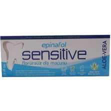 Epinafol Diş Macunu Florürsüz Sensitive Aloe-Vera Özlü 90 Gr