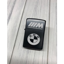 Atölye Çizgi Bmw M Performance Benzinli Zippo Çakmak Siyah Ahşap Kutulu