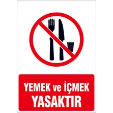 Çağ Ajans Reklam Tanıtım Hizmetleri Çağ Yemek ve Içmek Yasaktır.   Sticker   25X35 cm  Etiket