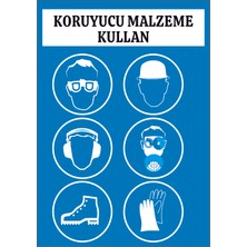 Çağ Ajans Reklam Tanıtım Hizmetleri Çağ Koryucu Malzeme Kullan  Uyarı Sticker   17 X25 cm   Etiket