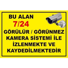 Çağ Ajans Reklam Tanıtım Hizmetleri Çağ  Bu Alan 7/24 Izlenmektedir   3 mm  Dekota Uyarı Levhası 17X25 cm