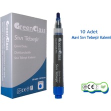 Green Class Sıvı  Tebeşir  Kalemi-Mavi-10’ Lu
