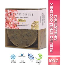 Black Shine Defne Gül Sabunu Gözenek Sıkılaştırıcı Peeling, Besleyici Arındırıcı Doğal Cilt ve Saç Bakımı