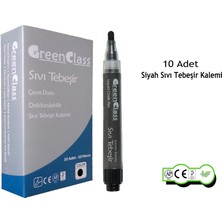 Green Class Sıvı  Tebeşir  Kalemi-Siyah-10’ Lu