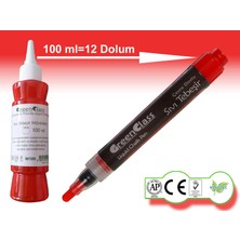 Green Class Mürekkep Seti-Kırmızı  6X100=600 ml