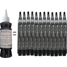 Green Class Mürekkep Seti-Siyah  6X100=600 ml