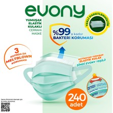 Evony Standart Maske Single Wrap 240 Adet