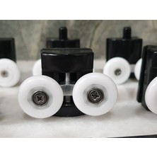 Venita Siyah Duşakabin Cam Kabin Tekerleği Takım 24 mm
