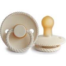 Frıgg Rope Kauçuk Emzik - Cream 0-6 Ay