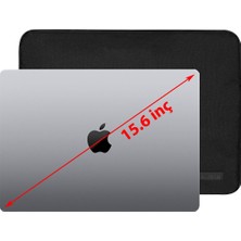 D'vers Su Geçirmez Fermuar Detaylı Unisex 15-15,6 Inç Uyumlu Macbook Kılıf Notebook Laptop Çantası