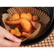 Lyle 100 Adet Yui / Xiaomi / Philips / Kumtel Uyumlu Tek Kullanımlık Yapışmaz Fritöz Pişirme Kağıdı - Kahverengi (Yurt Dışından)