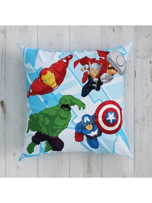 Lisanslı Disney Avengers Pamuk Lisanslı Kırlent