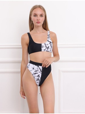 BMD Marble Bikini - Siyah Beyaz