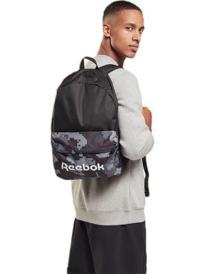 Reebok Act Core Ll Graphic Backpack Sırt Çantası Siyah Kamuflaj