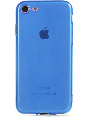 Kzy Apple iPhone Se 3 2022 Kapak Kamera Korumalı Neon Renkli Silikon Kılıf - Neon Mavi