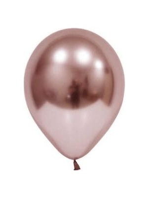 Alya Süs Balon Krom Parlak 10 Inc Rose 50 Adet