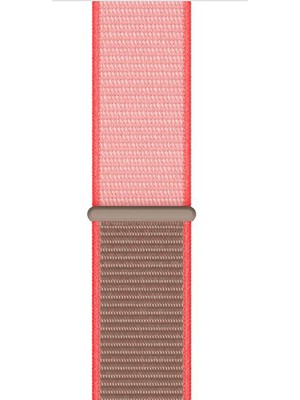 Markacase Samsung Galaxy Watch 4 40 mm R860 Için Dokuma Kordon Neon Pembe