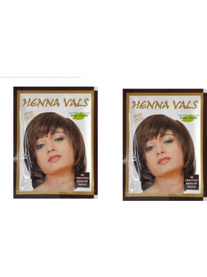 Henna Vals Kestane Hint Kınası 2li Paket 20 Gr
